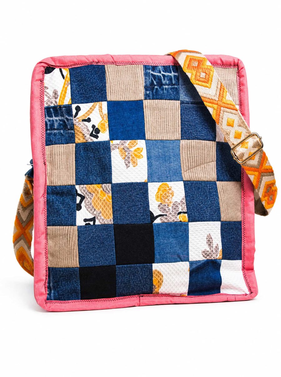 Checkerboard Crossbody, flat lay
