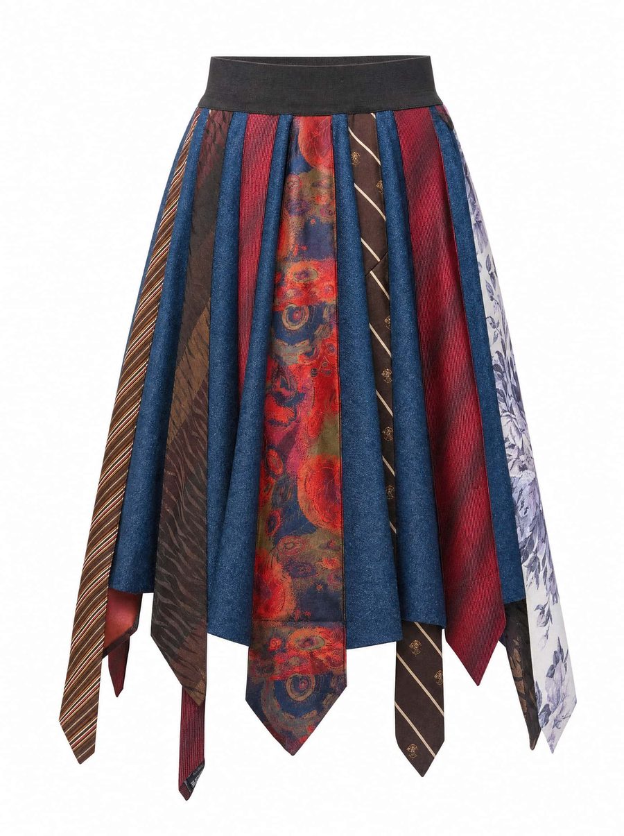 Necktie Skirt, flat lay