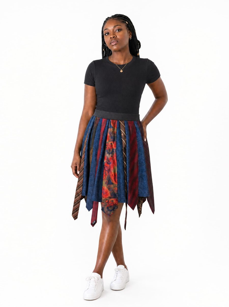 Necktie Skirt, worn